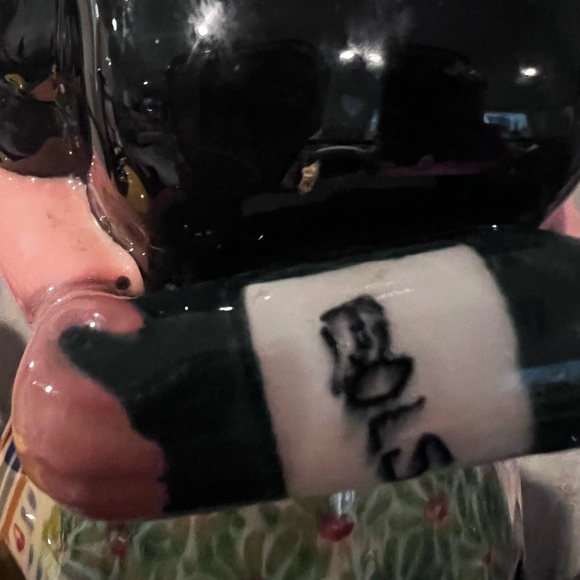 OLD HOLLAND NETHERLANDS WHISKEY DECANTER LADY HAND PAINTED W/ LIQUOR TAX STAMP - Picture 12 of 15